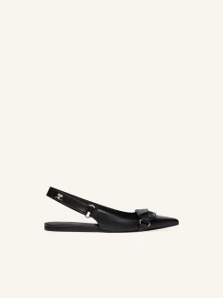 BALLERINES SLINGBACK RACER EN CUIR