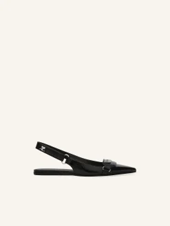 BALLERINES SLINGBACK RACER EN VINYLE