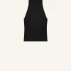 BLOUSE COL FOULARD SANS MANCHES