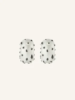 BOUCLES D'OREILLES INFINI MOUCHETÉES