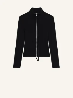 CARDIGAN ZIPPÉ CÔTELÉ