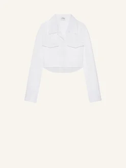 CHEMISE COURTE EN POPELINE 2 POCHES