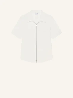 CHEMISE ZIPPÉE EN POPELINE