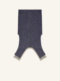 JUPE LONGUE INVERSÉE EN DENIM