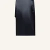 JUPE OBLIQUE EFFET LATEX