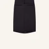 JUPE OBLIQUE EN SATIN