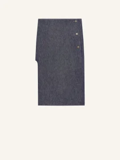 JUPE POCHE CENTRALE EN DENIM