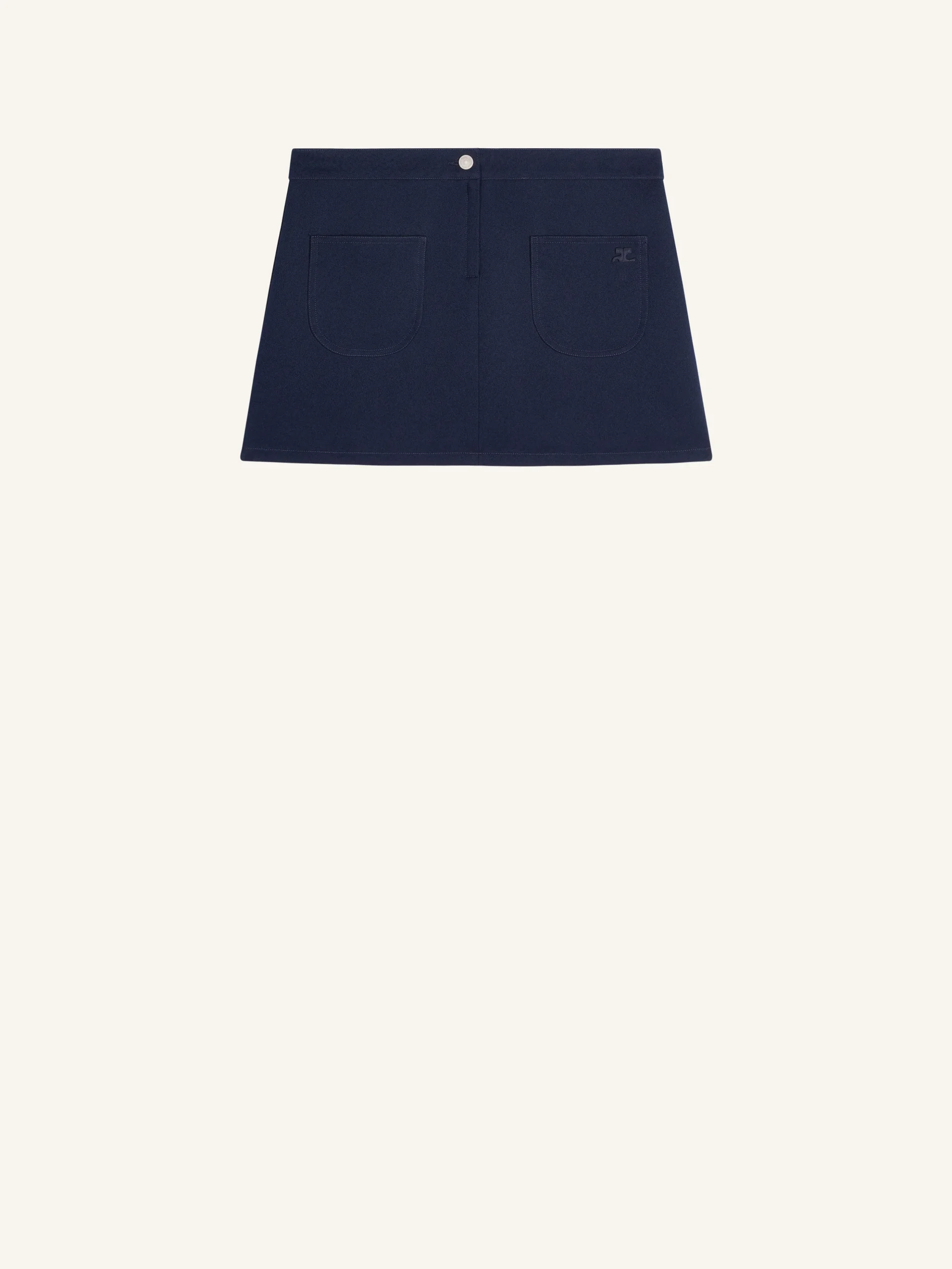 MINI JUPE 2 POCHES EN TWILL