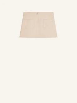 MINI JUPE 2 POCHES EN TWILL