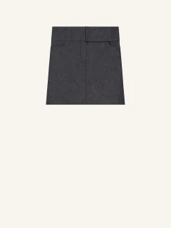 MINI JUPE CEINTURÉE EN DENIM