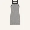 MINI ROBE CONTRASTE PIED-DE-POULE
