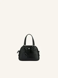 MINI SAC BOWLING AC EN CUIR NAPLACK