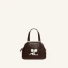 MINI SAC BOWLING EN CUIR LISSE
