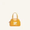 MINI SAC BOWLING EN CUIR LISSE