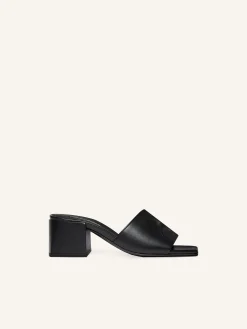 MULES À TALON SHADOW EN CUIR