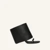 MULES COMPENSÉES OBLIQUES EN CUIR