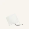 MULES COMPENSÉES OBLIQUES EN CUIR