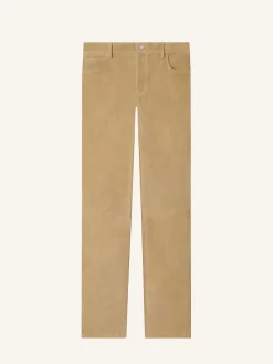PANTALON 5 POCHES EN SUÈDE