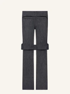 PANTALON BOOTCUT STRAP EN DENIM