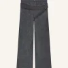 PANTALON CEINTURÉ BAGGY EN DENIM