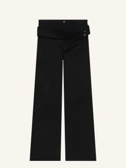 PANTALON CEINTURÉ EN DENIM