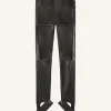 PANTALON SURJUPE SCUBA EN CUIR