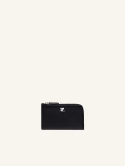 PORTE CARTE ZIPPÉ EN CUIR