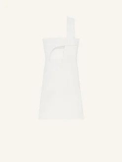 ROBE COURTE AJOURÉE EN SATIN