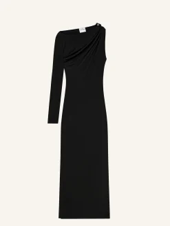 ROBE LONGUE ASYMÉTRIQUE