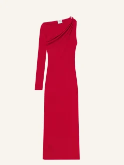 ROBE LONGUE ASYMÉTRIQUE