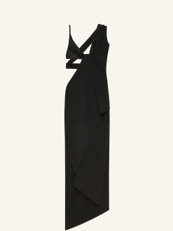 ROBE LONGUE TWIST ASYMÉTRIQUE