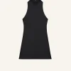 ROBE TRAPÈZE EN TWILL SANS MANCHES