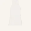 ROBE TRAPÈZE EN TWILL SANS MANCHES