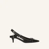 SLINGBACKS RACER EN CUIR