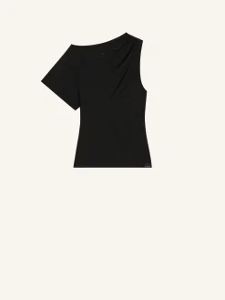 T-SHIRT DRAPÉ ASYMÉTRIQUE