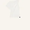 T-SHIRT DRAPÉ ASYMÉTRIQUE