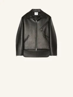 VESTE BIKER OVERSIZE EN CUIR
