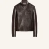 VESTE BIKER ZIPPÉE EN VINYLE