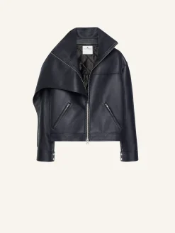 VESTE OVERSIZE EN CUIR